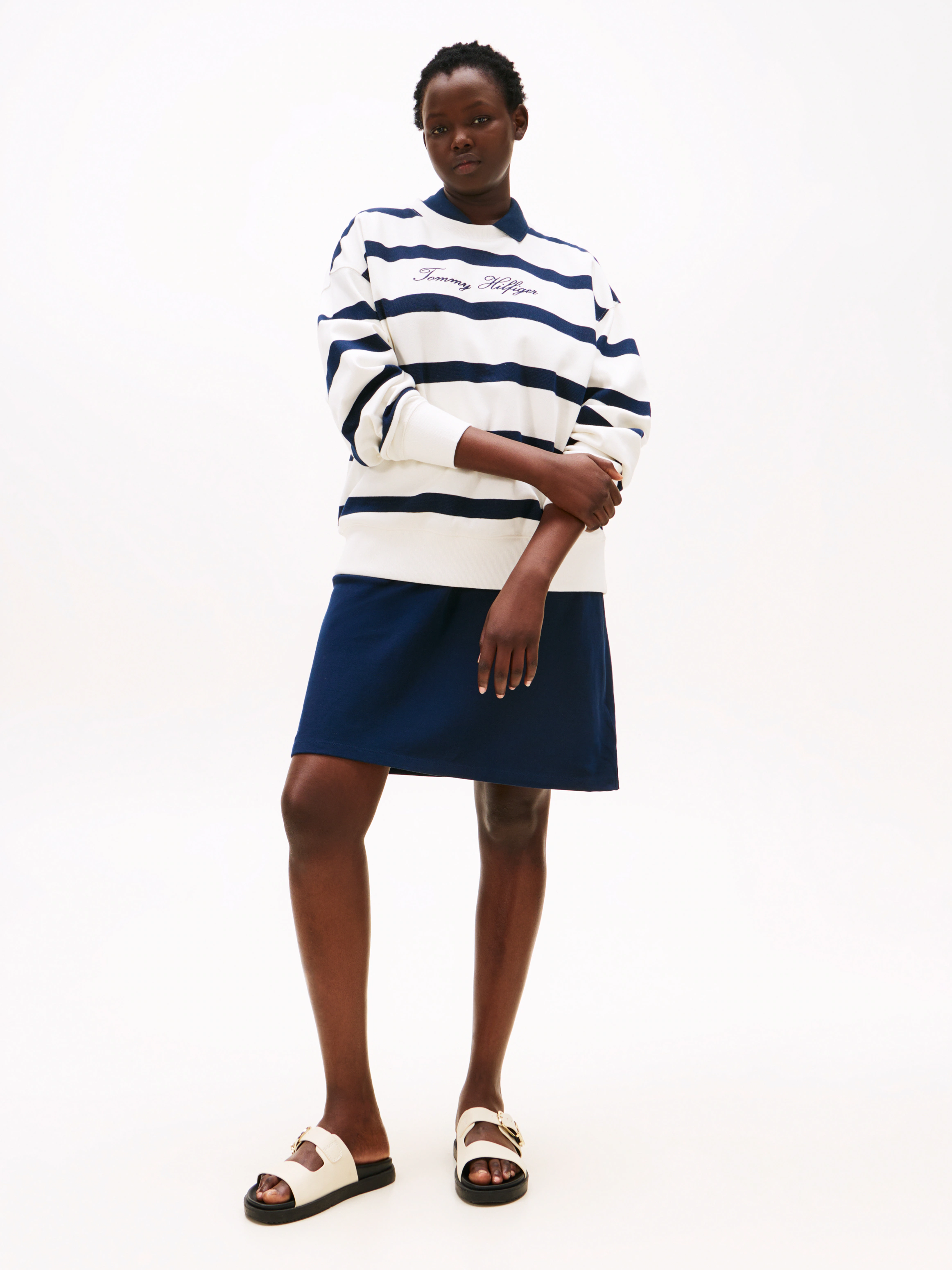 Tommy Hilfiger Curve Sweatshirt "CRV SCRIPT REG PIQUE SWTSHRT" günstig online kaufen