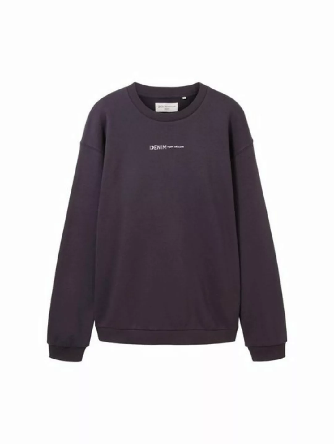 TOM TAILOR Denim Sweatshirt crew neck sweater with print günstig online kaufen