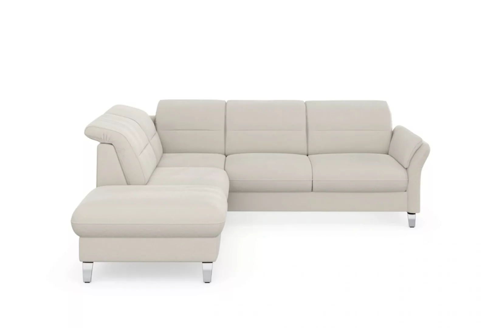 sit&more Ecksofa »Grenoble L-Form mit Federkern«, wahlweise mit Bettfunktio günstig online kaufen