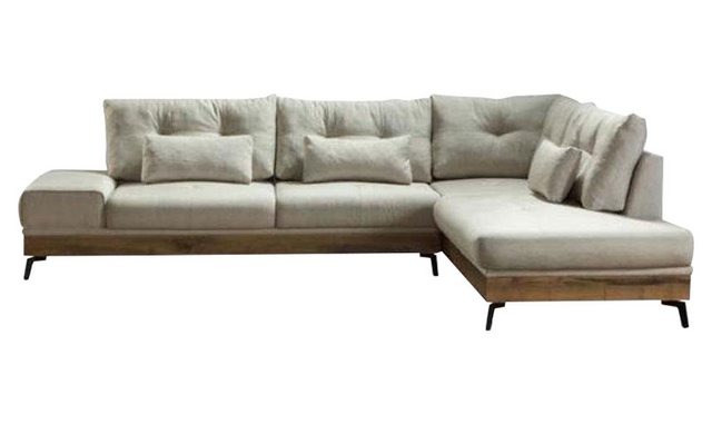 JVmoebel Ecksofa, Möbel Ecksofa Holz Couch Wohnzimmer Sofa Couchen Sofas L- günstig online kaufen