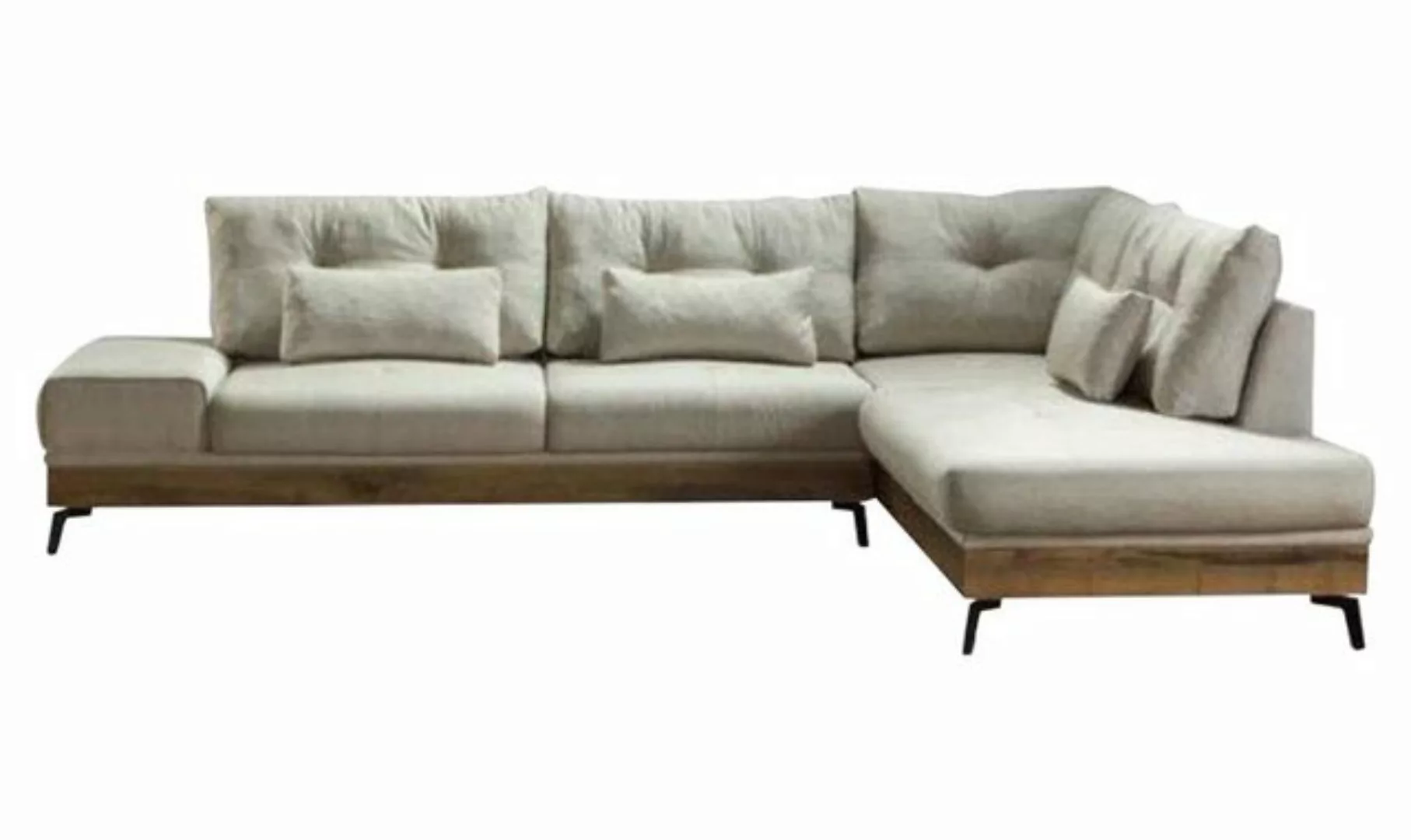 JVmoebel Ecksofa, Möbel Ecksofa Holz Couch Wohnzimmer Sofa Couchen Sofas L- günstig online kaufen
