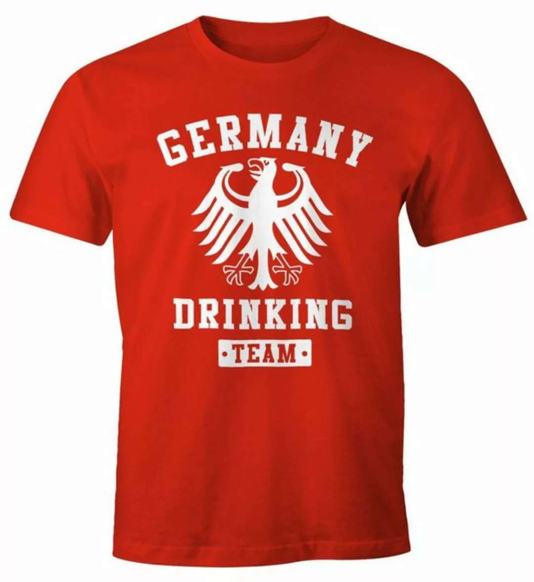 Print-Shirt Deutschland Herren T-Shirt Germany Drinking Team Bier Adler Fun günstig online kaufen