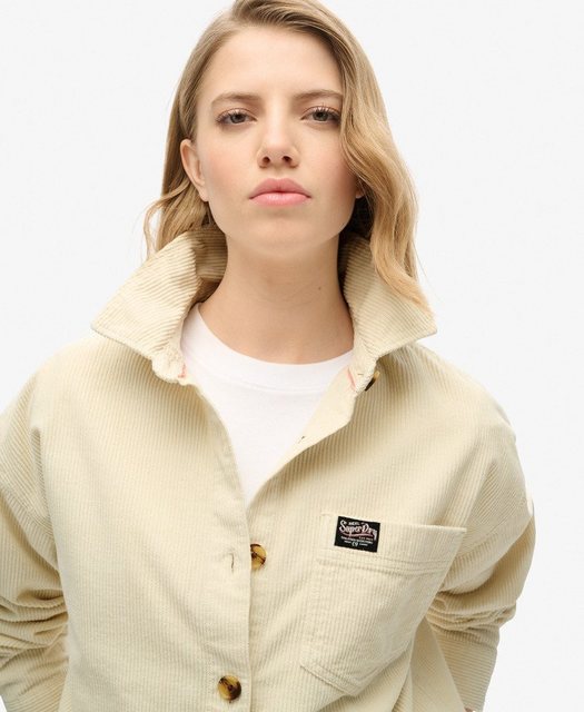 Superdry Hemdjacke CHUNKY CORD OVERSHIRT Birch günstig online kaufen