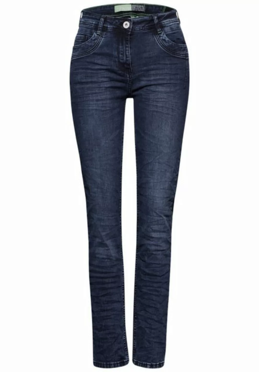 Cecil Dehnbund-Hose Style NOS DT Toronto Blue Blac günstig online kaufen