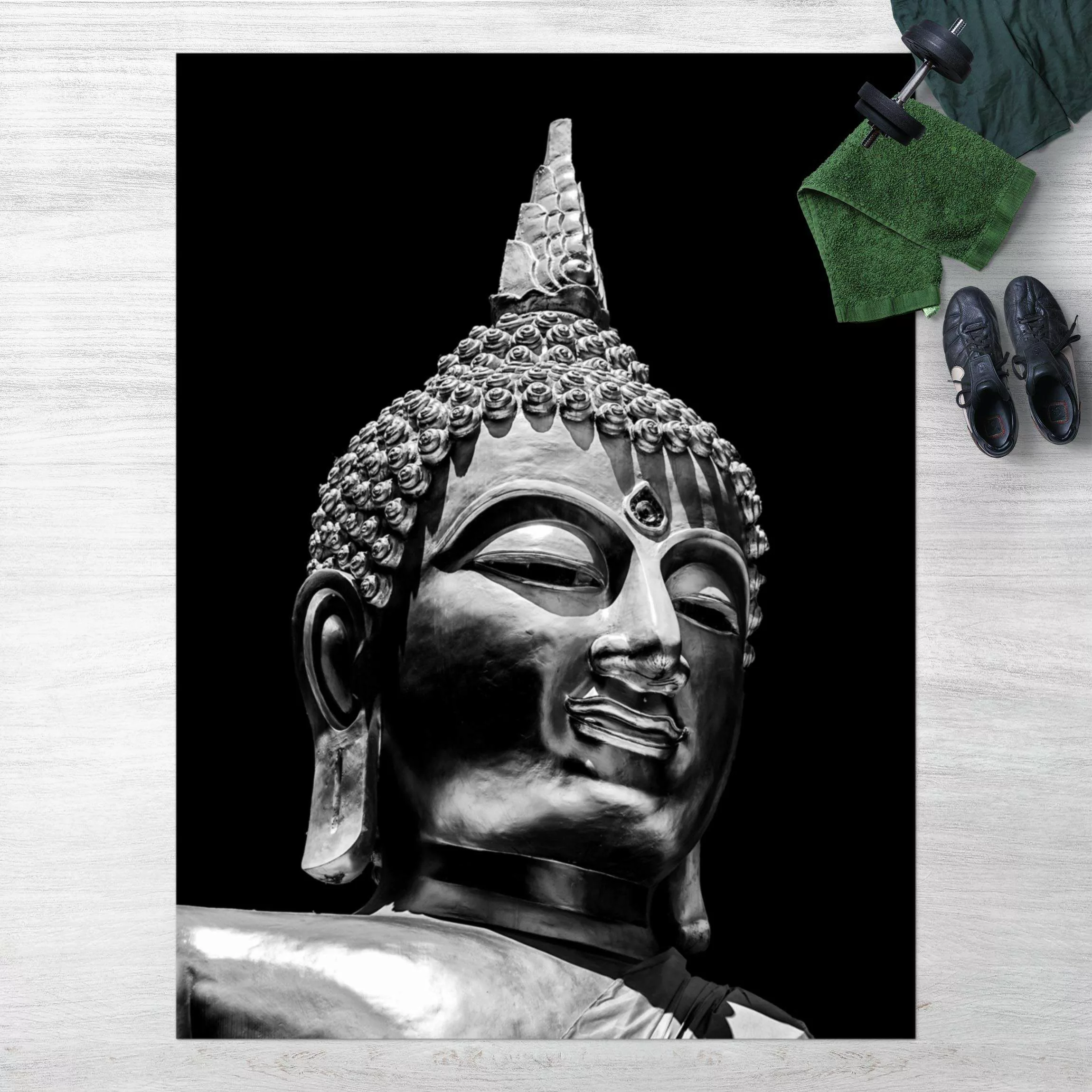 Vinyl-Teppich Buddha Statue Gesicht günstig online kaufen