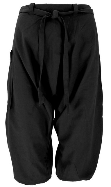 Guru-Shop Relaxhose Baggy Shorts, Sarouel Hose - schwarz Ethno Style, alter günstig online kaufen