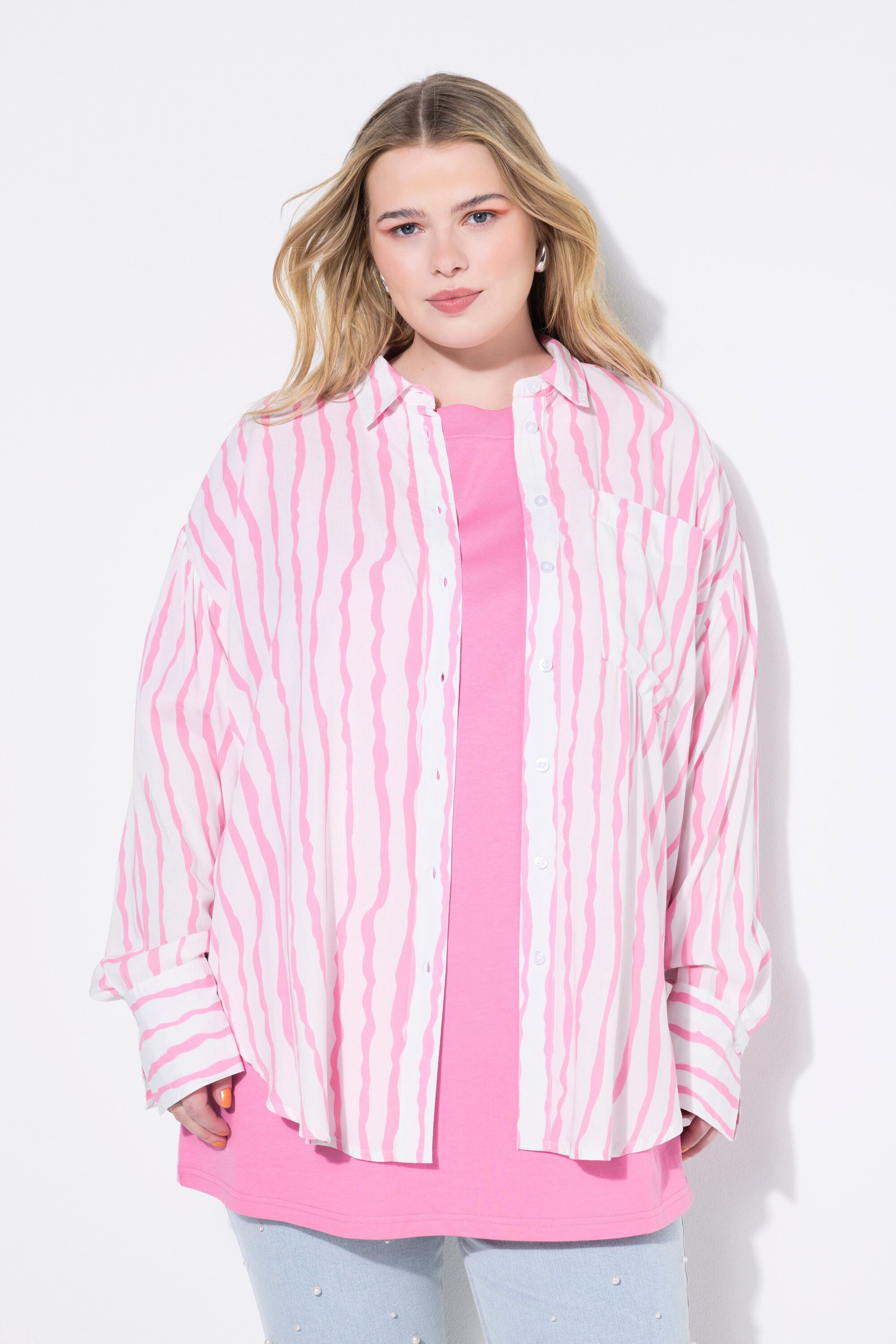 Studio Untold Hemdbluse Hemdbluse oversized Streifen günstig online kaufen