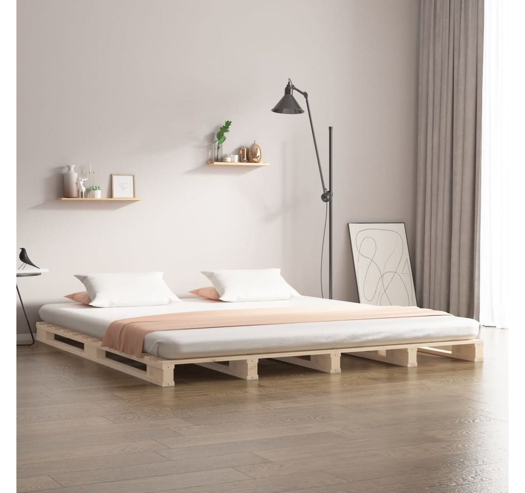 vidaXL Bettgestell Massivholzbett 180x200 cm Kiefer 6FT Super King Bett Bet günstig online kaufen