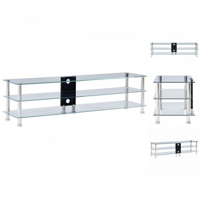 vidaXL TV-Schrank TV-Tisch Transparent 150 x 40 x 40 cm Gehärtetes Glas günstig online kaufen