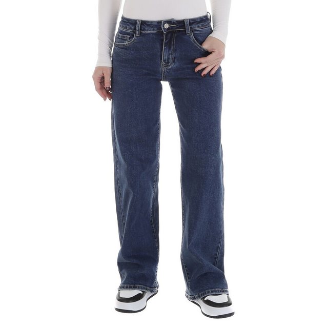 Ital-Design Weite Jeans Damen Freizeit (88836926) Used-Look Stretch Relaxed günstig online kaufen