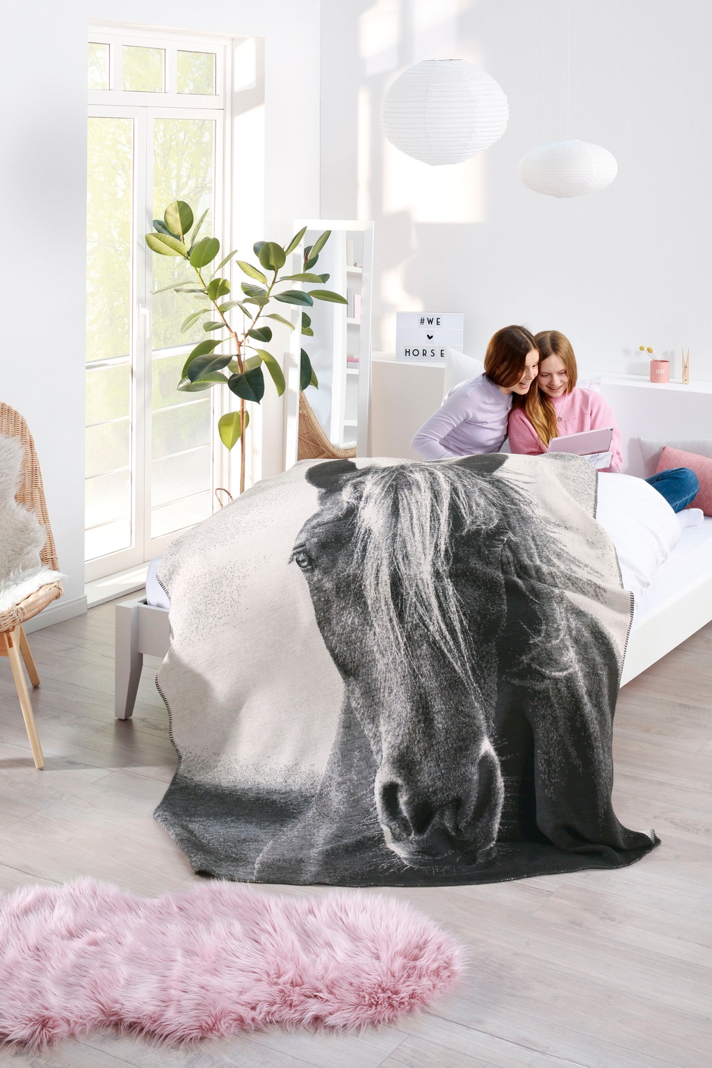 Biederlack Wohndecke »Silver«, mit detailgetreuen Motiv, Kuscheldecke günstig online kaufen