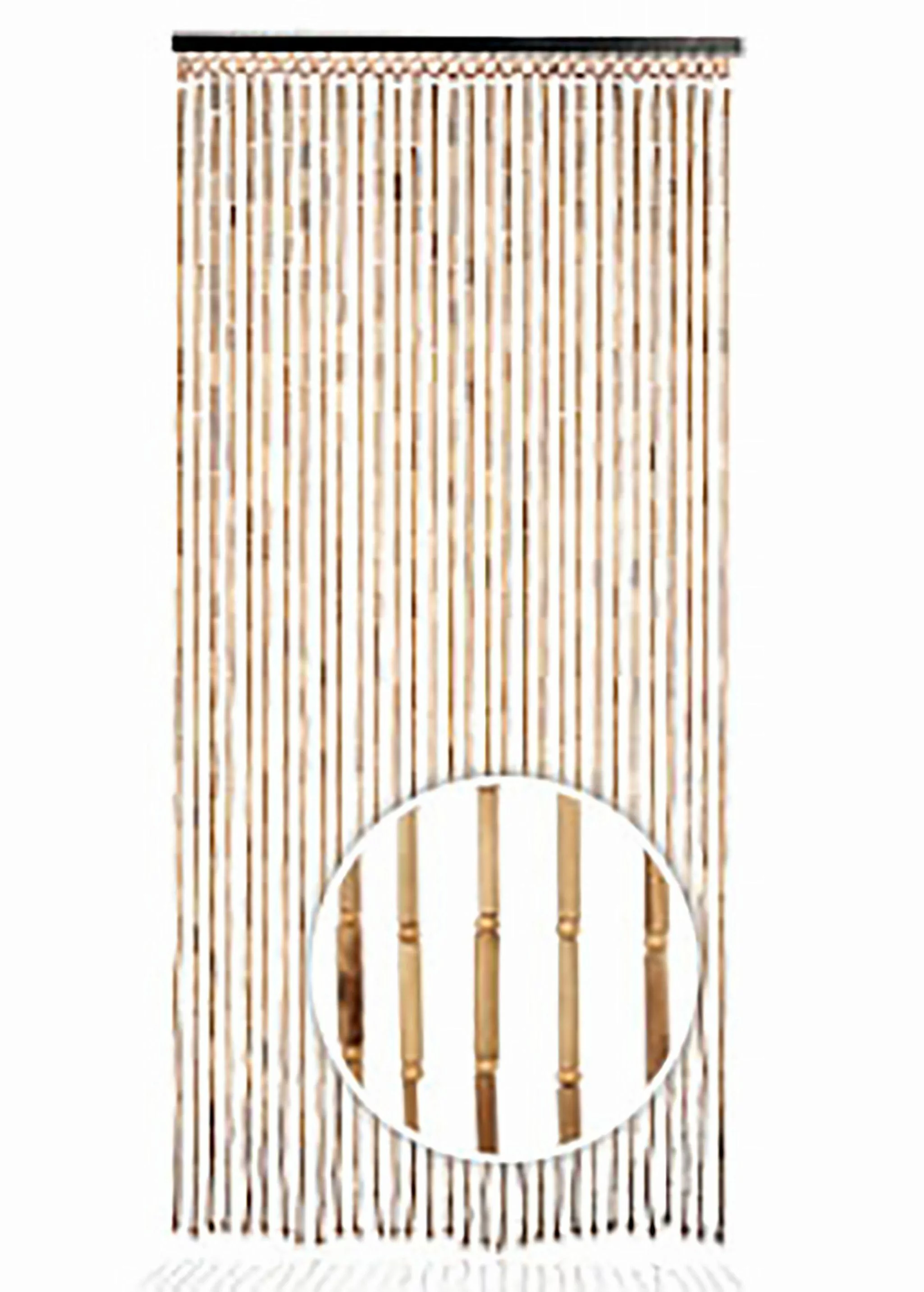 Kobolo Türvorhang Bambusvorhang BAMBOO -Braun Natur günstig online kaufen
