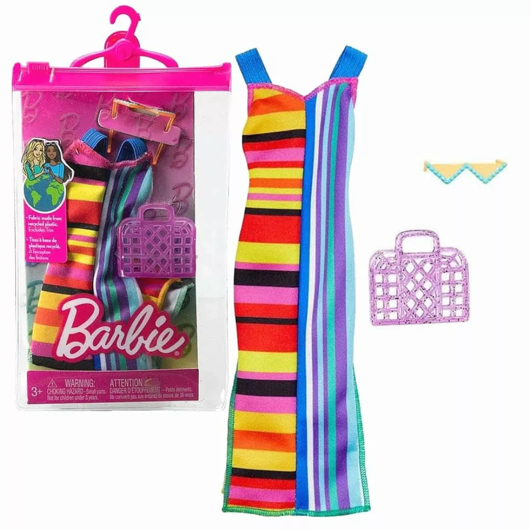 Barbie Puppenkleidung Colorful Stripes Barbie Puppen-Kleidung günstig online kaufen