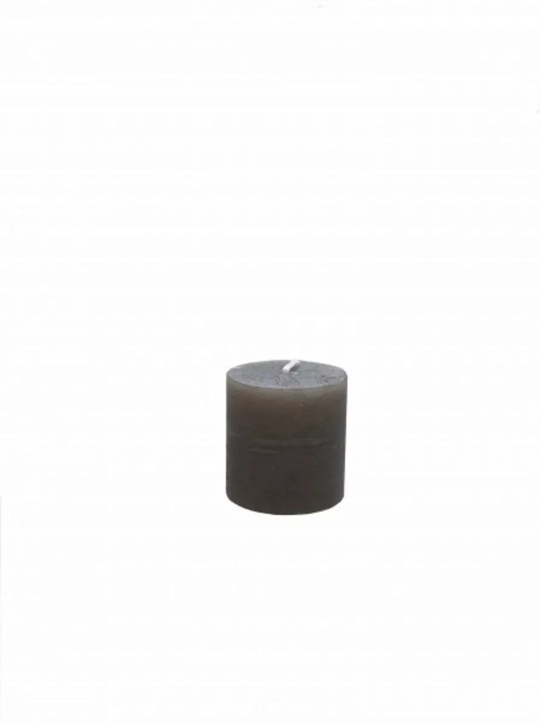Kerze Rustikal 4 x 3,8 grau günstig online kaufen