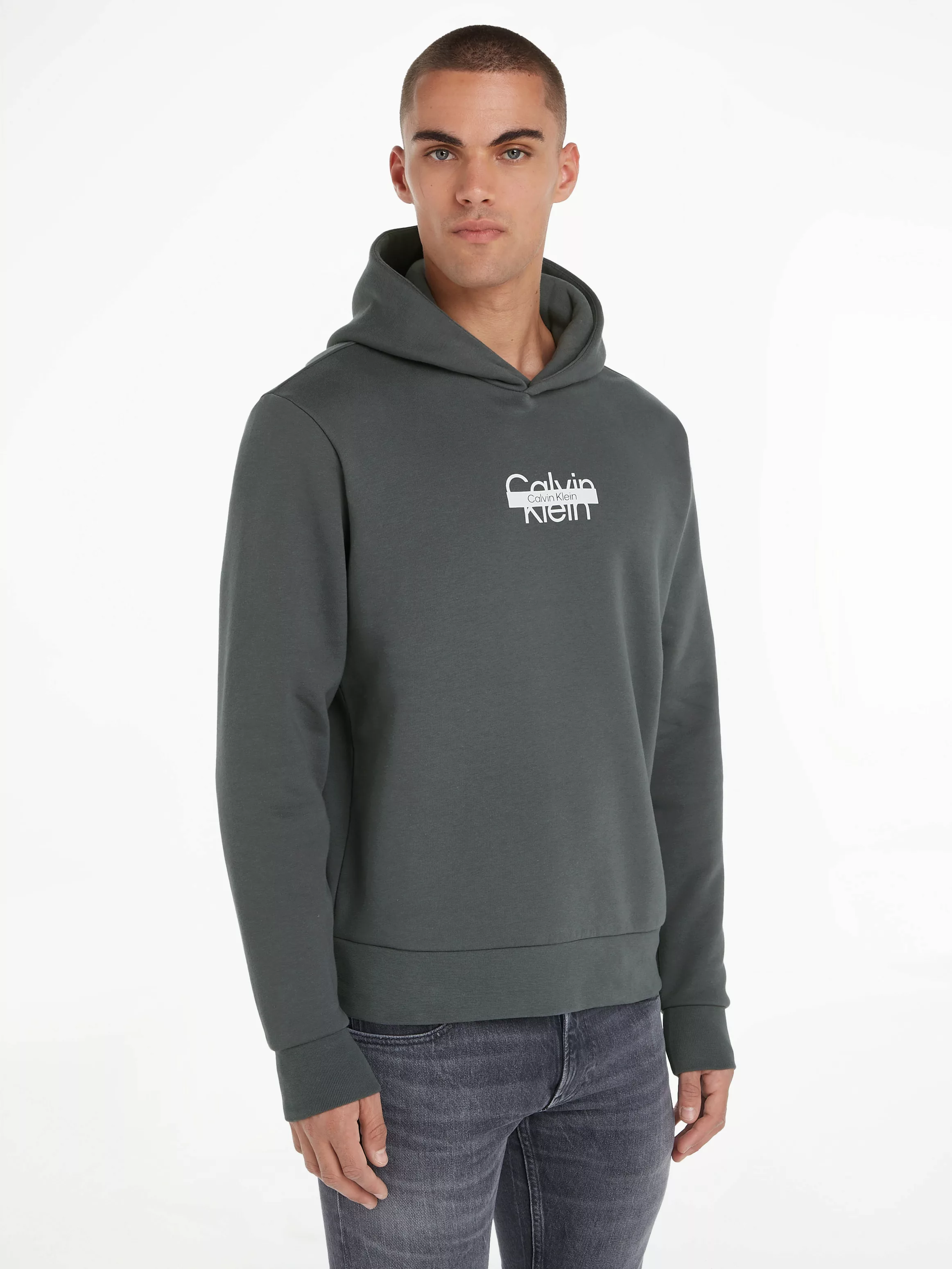Calvin Klein Kapuzensweatshirt "CUT THROUGH LOGO HOODIE" günstig online kaufen