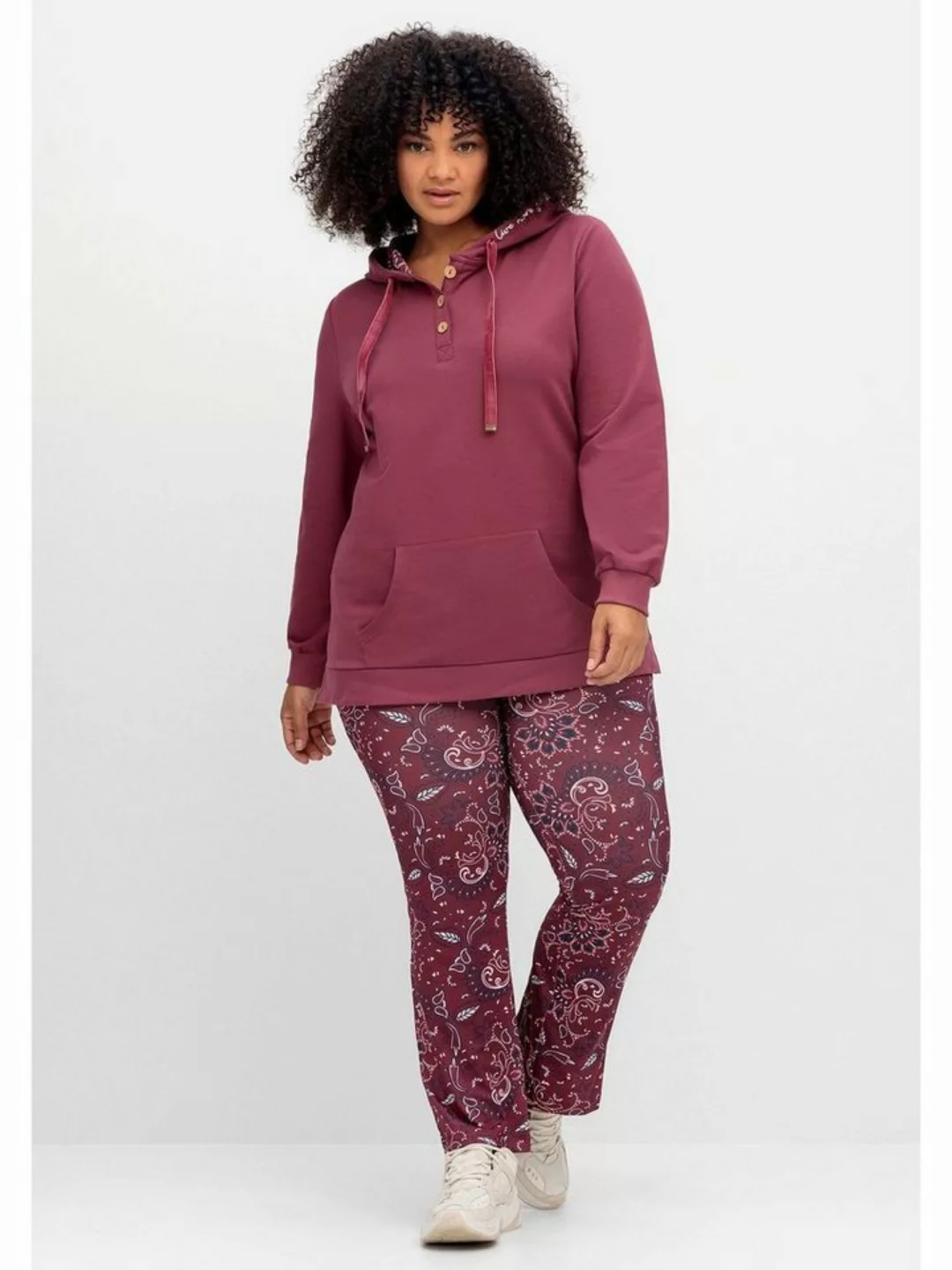 sheego by Joe Browns Jerseyhose Große Größen mit Paisleyprint und Bootcutfo günstig online kaufen