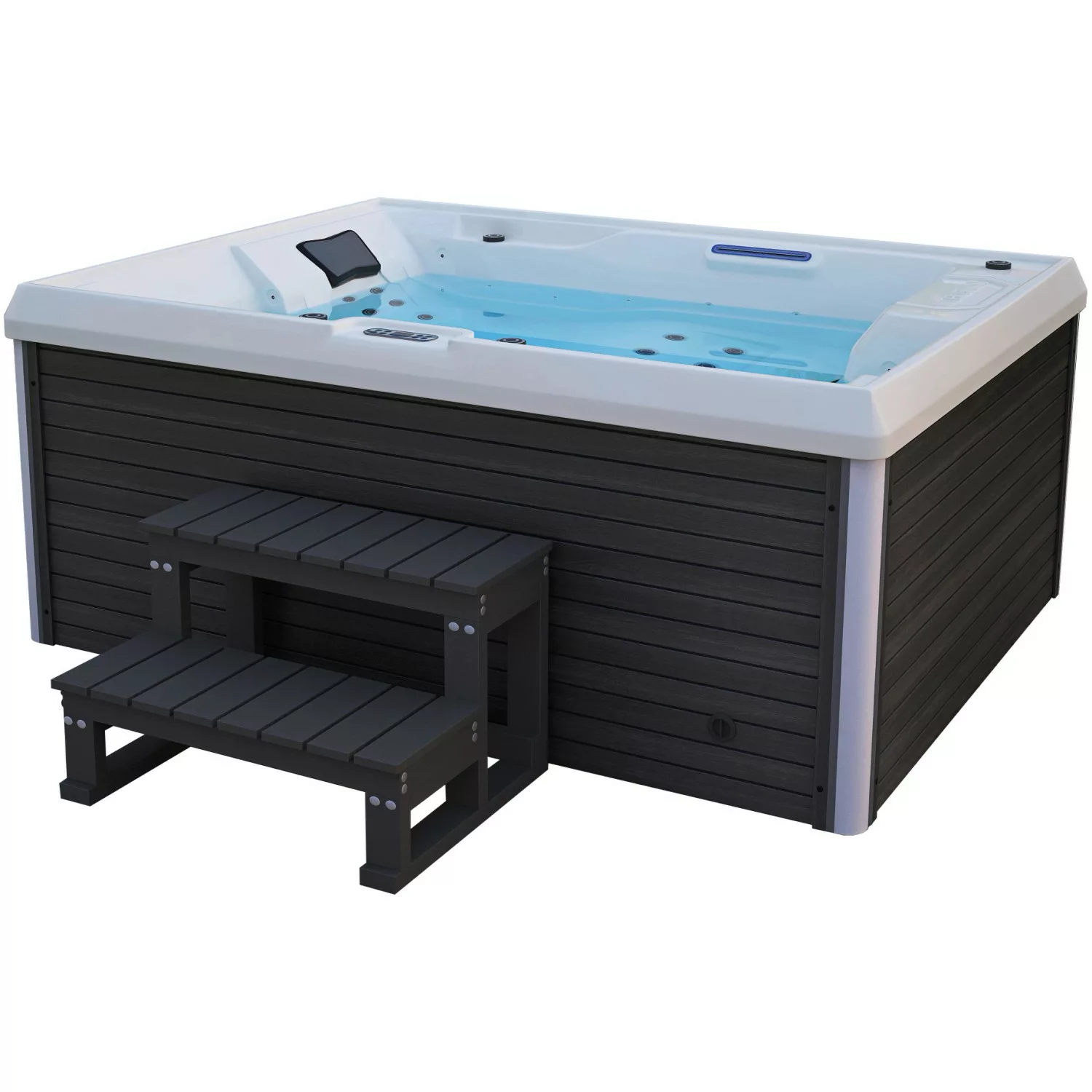 Home Deluxe Whirlpool Stream für 3 Personen 211 x 156,5 x 74,05 cm günstig online kaufen