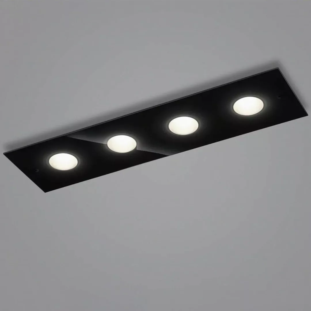 LED Deckenleuchte Nomi in Schwarz 4x 6W 1910lm 210x750mm günstig online kaufen