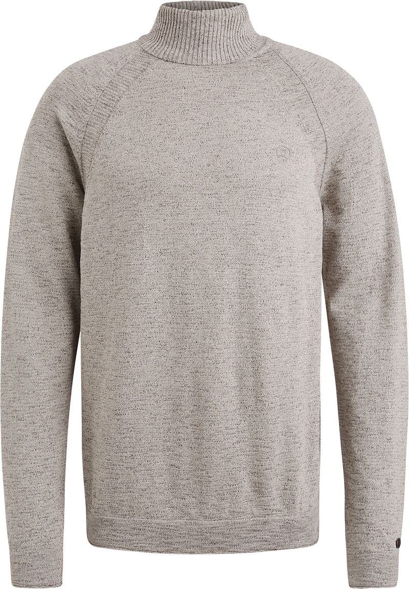 Cast Iron Rollkragenpullover Melange Grau - Größe S günstig online kaufen