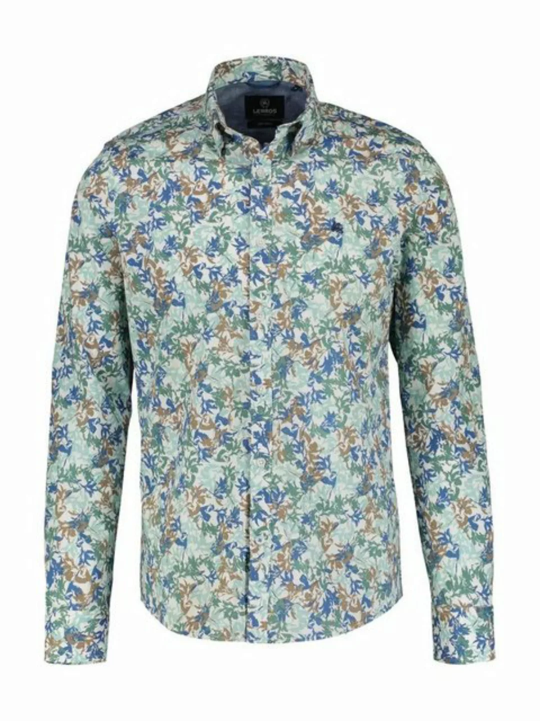 LERROS Langarmhemd "LERROS Langarmhemd mit floralem Druck" günstig online kaufen