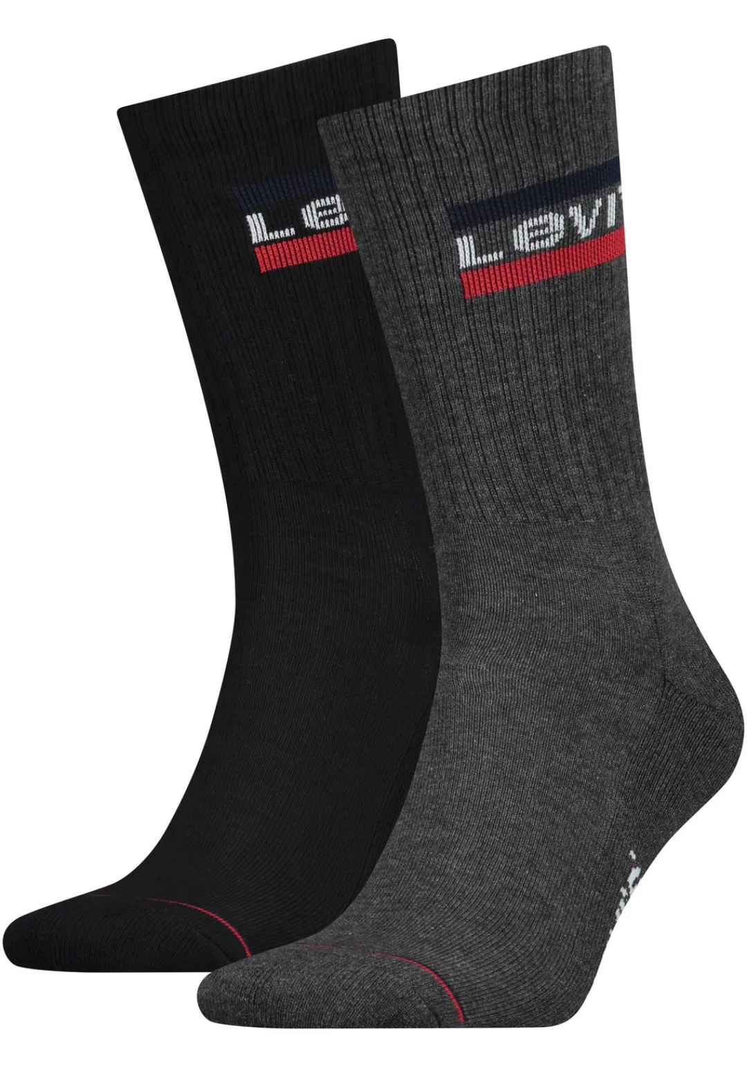 Levis Socken "LEVIS REGULAR CUT SPRTWR LOGO 2P", (Packung, 2 Paar, 2er Pack günstig online kaufen