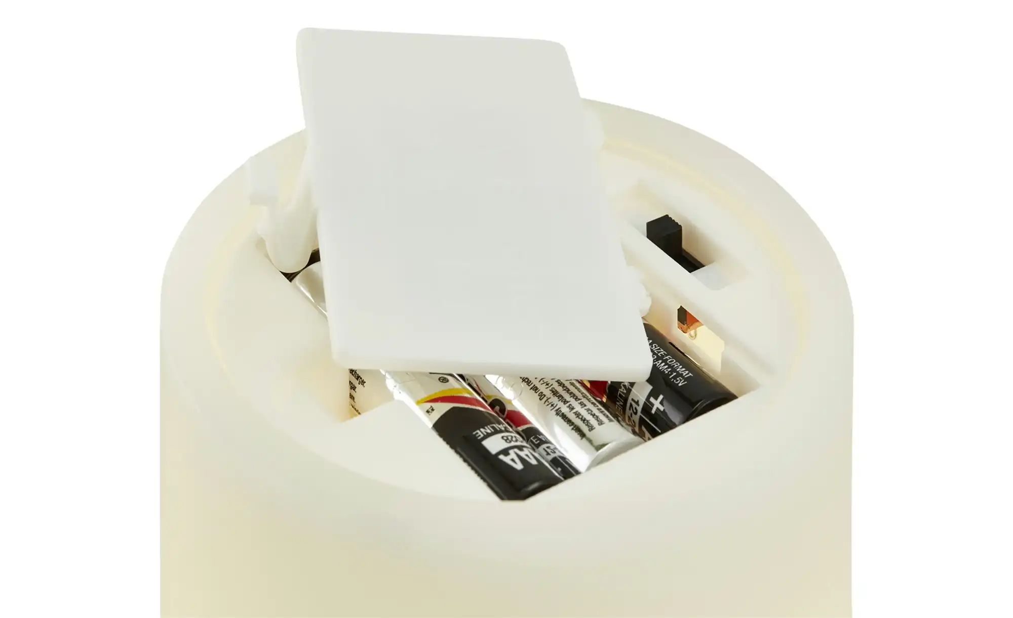 LED-Kerzen, 3er-Set ¦ beige ¦ Wachs, Kunststoff ¦ Maße (cm): B: 27,3 H: 16, günstig online kaufen