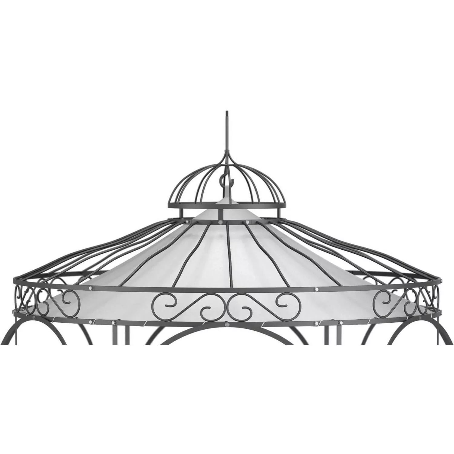 Eleo Sonnensegel Siena Ø 210 cm für Pavillon Siena Lichtgrau günstig online kaufen