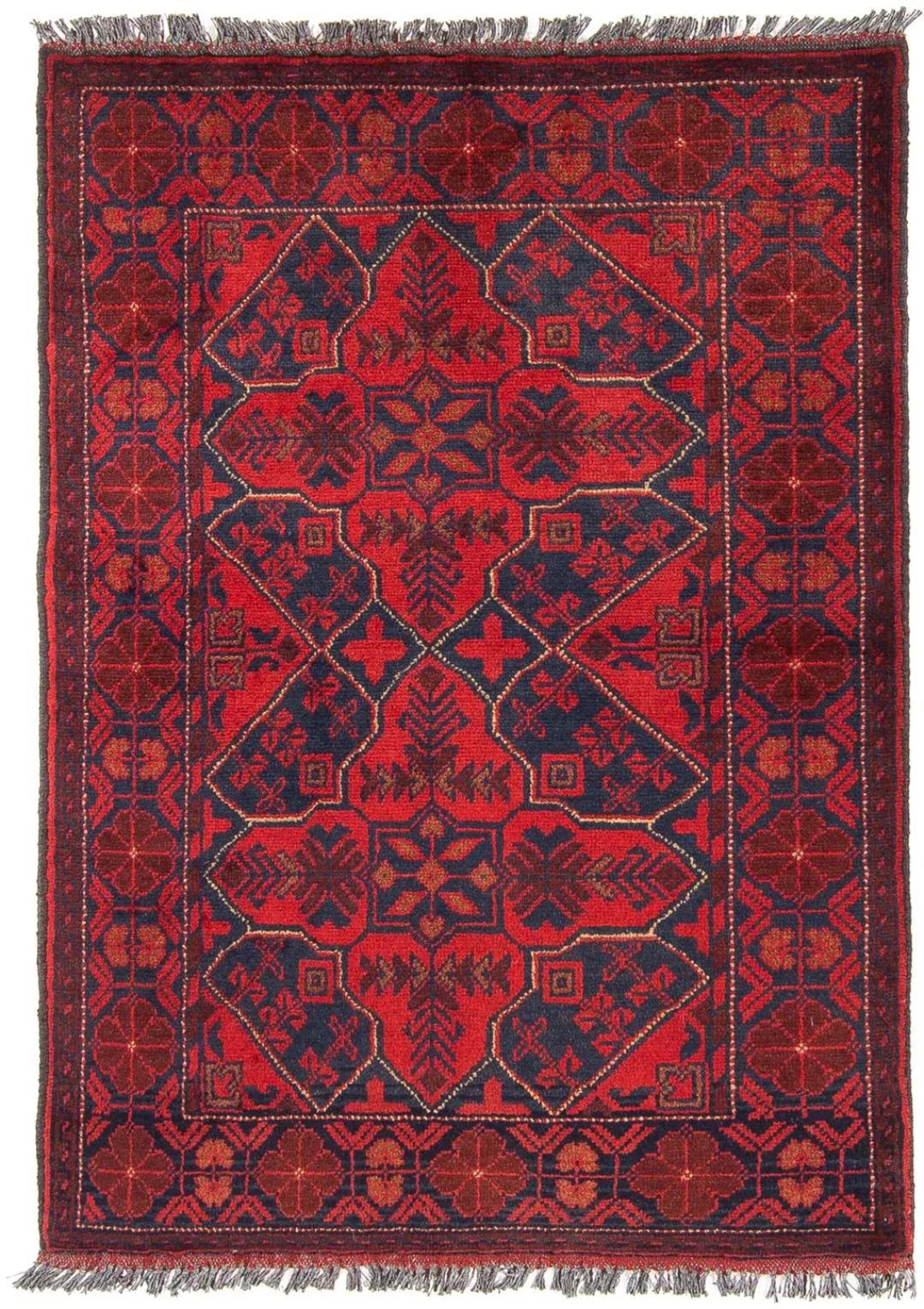 morgenland Orientteppich »Afghan - Kunduz - 125 x 78 cm - dunkelrot«, recht günstig online kaufen