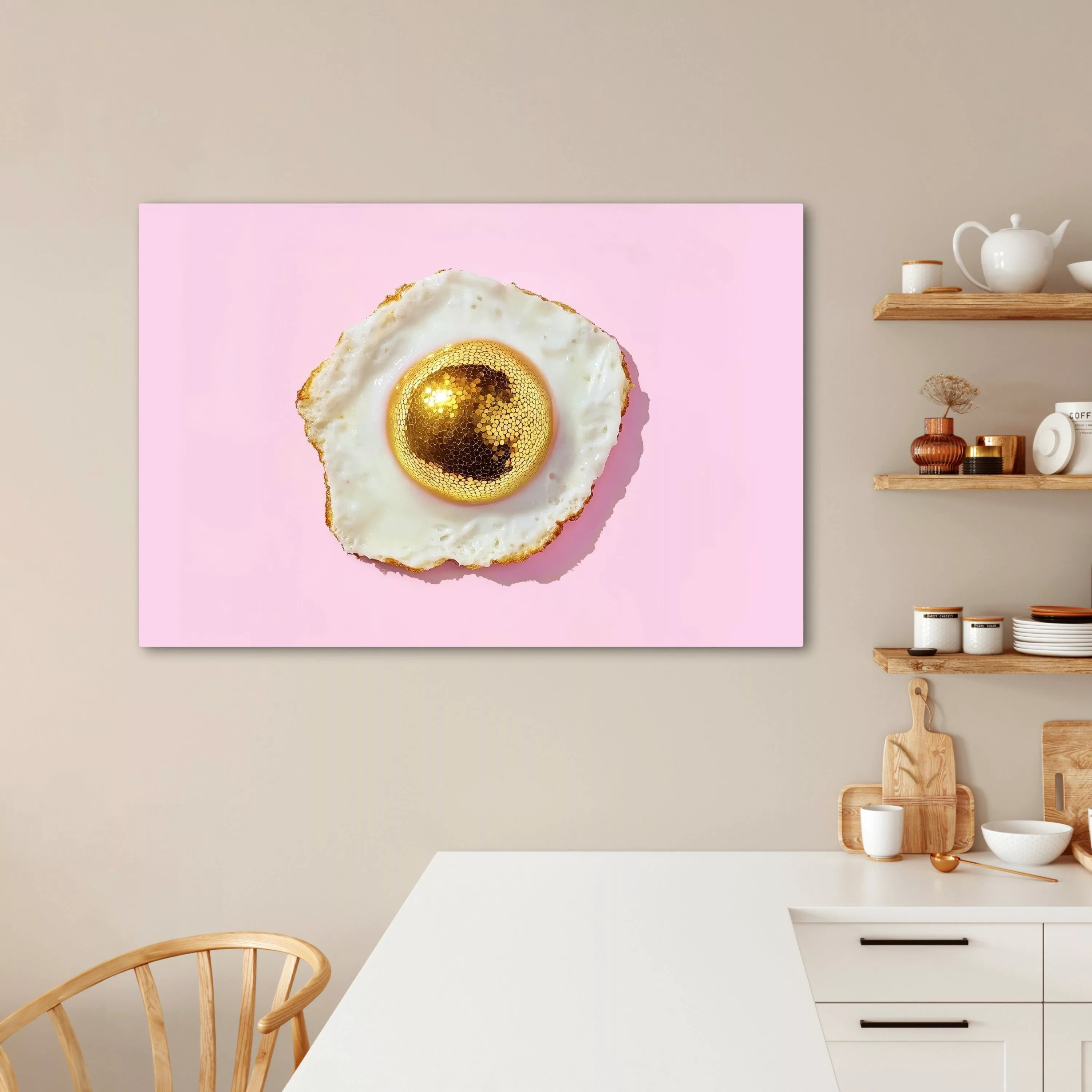 OneMillionCanvasses® Leinwandbild Ei - Disco - günstig online kaufen