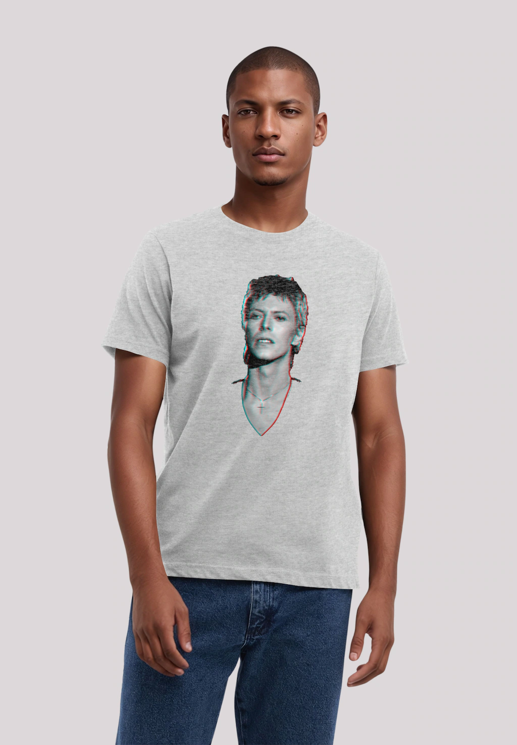 F4NT4STIC T-Shirt "TV Times Pop Star David Bowie Portrait 1977", Premium Qu günstig online kaufen