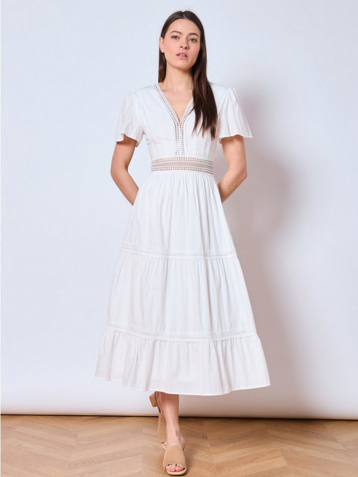 ANNIS Fashion & Accessoires Maxikleid "JUSTINE" (1-tlg) Sommerkleid aus Bau günstig online kaufen