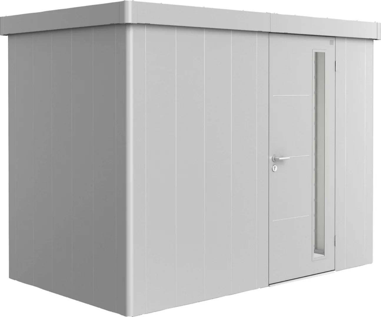 Biohort Gerätehaus Neo 1C Standardtüre Silber-Metallic günstig online kaufen