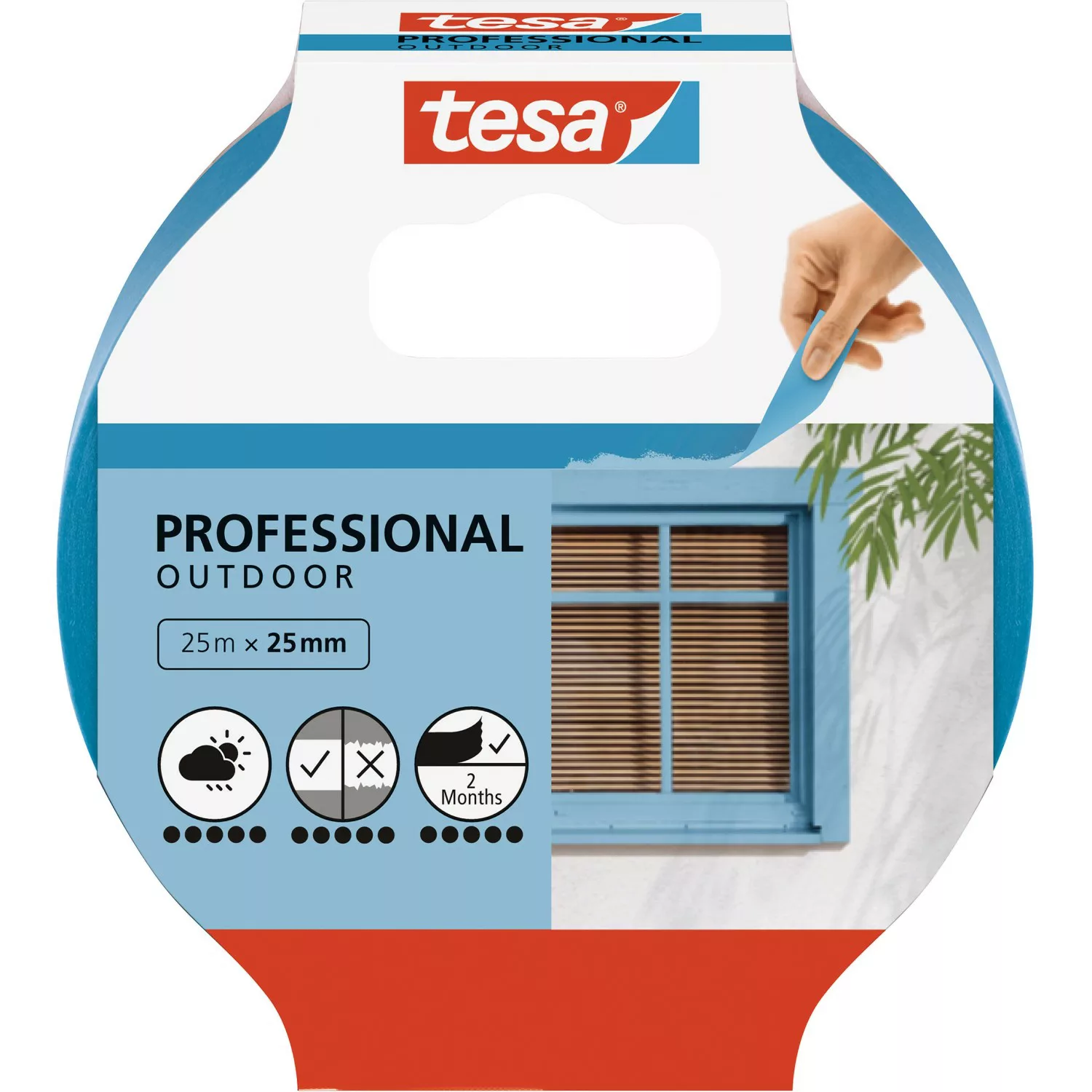 Tesa Malerband Professional Outdoor 25 m x 25 mm günstig online kaufen