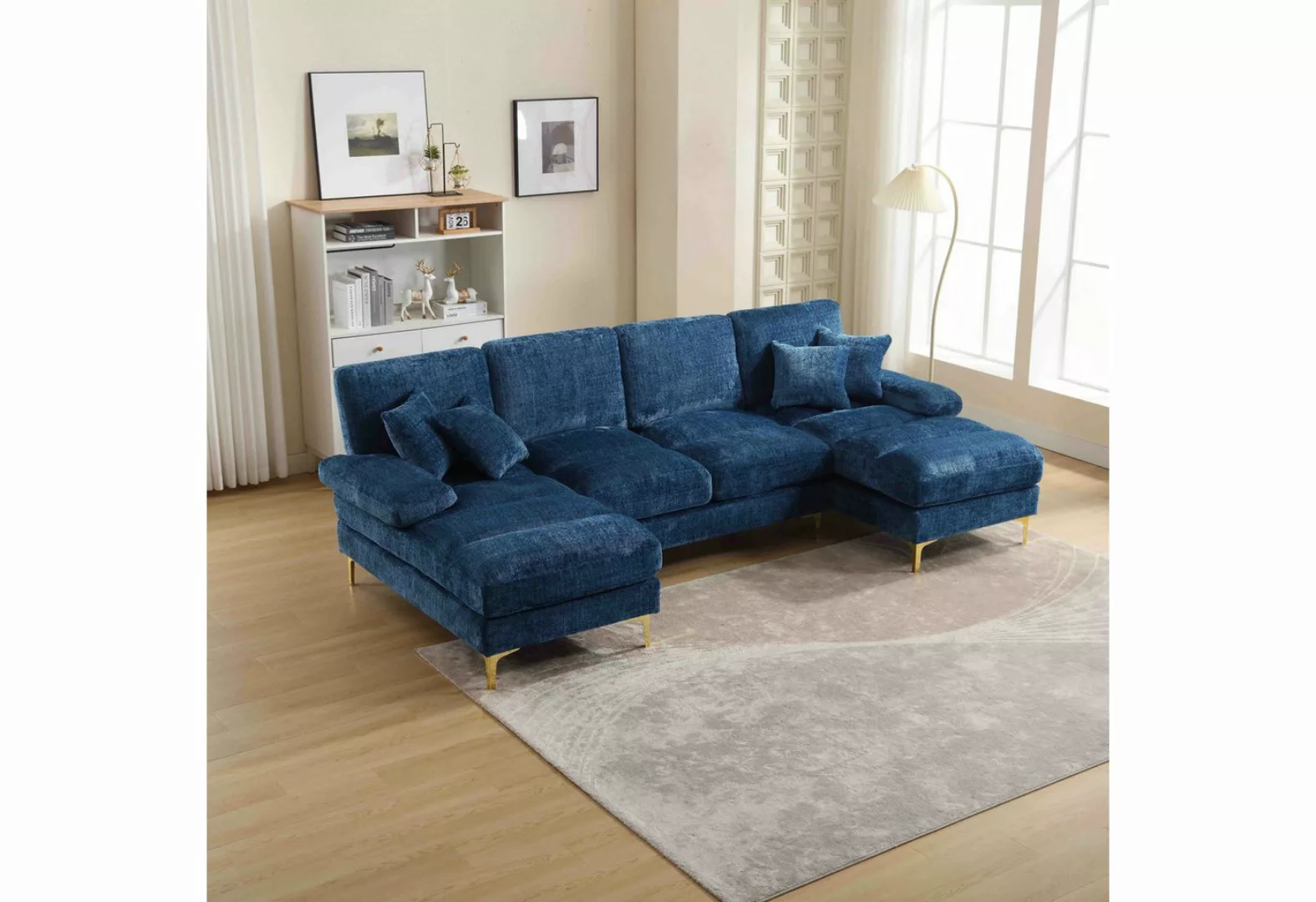 HAUSS SPLOE Sofa Schlafsofa U-förmiges modulares Sofa Weiches Couch mit Pol günstig online kaufen