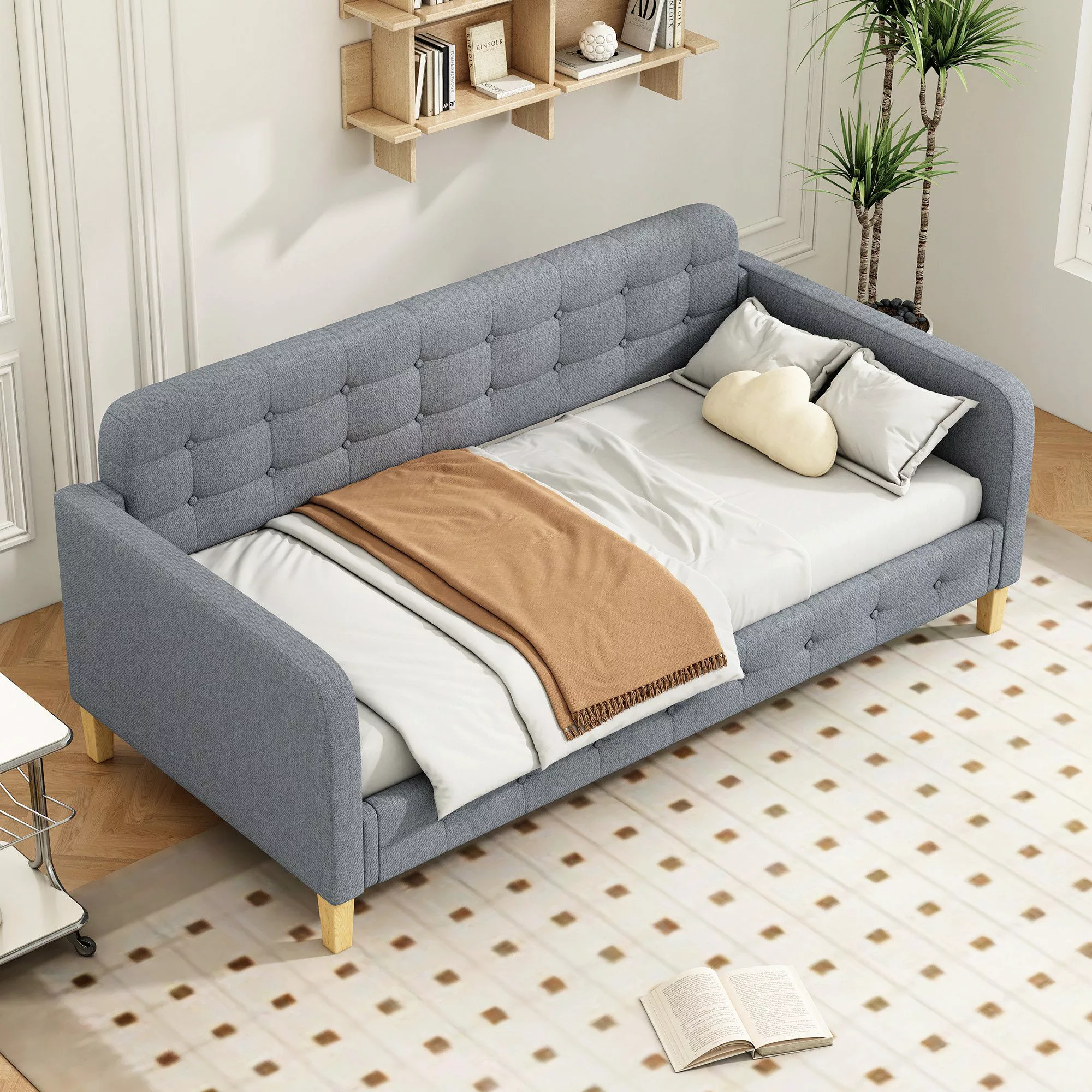STILVORA Schlafsofa Polsterbett 90×200 mit matratze,Tagesbett günstig online kaufen