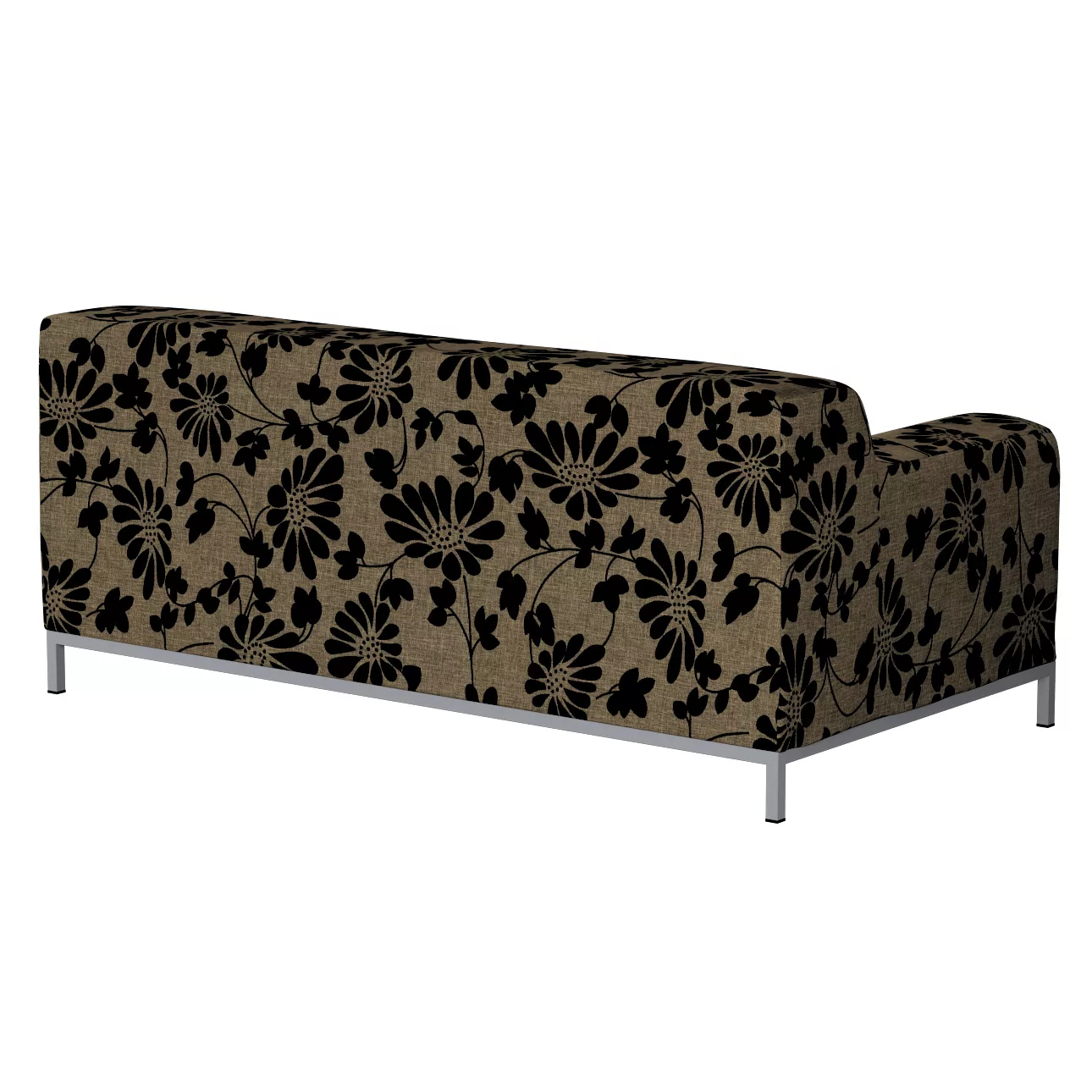 Bezug für Kramfors 2-Sitzer Sofa, beige-schwarz, Sofahusse, Kramfors 2-Sitz günstig online kaufen