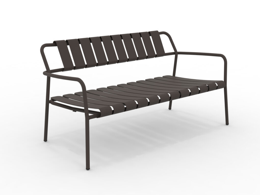Verdea 2-Sitzer Gartenbank aus Aluminium bronze günstig online kaufen