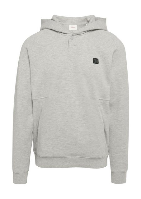 s.Oliver Sweatshirt Hoodie mit Waffelstruktur und Logo-Detail Logo günstig online kaufen