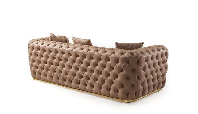 Xlmoebel Sofa Elegante Chesterfield Wohnlandschaft 3+1+1 Sitzer Set Couch S günstig online kaufen