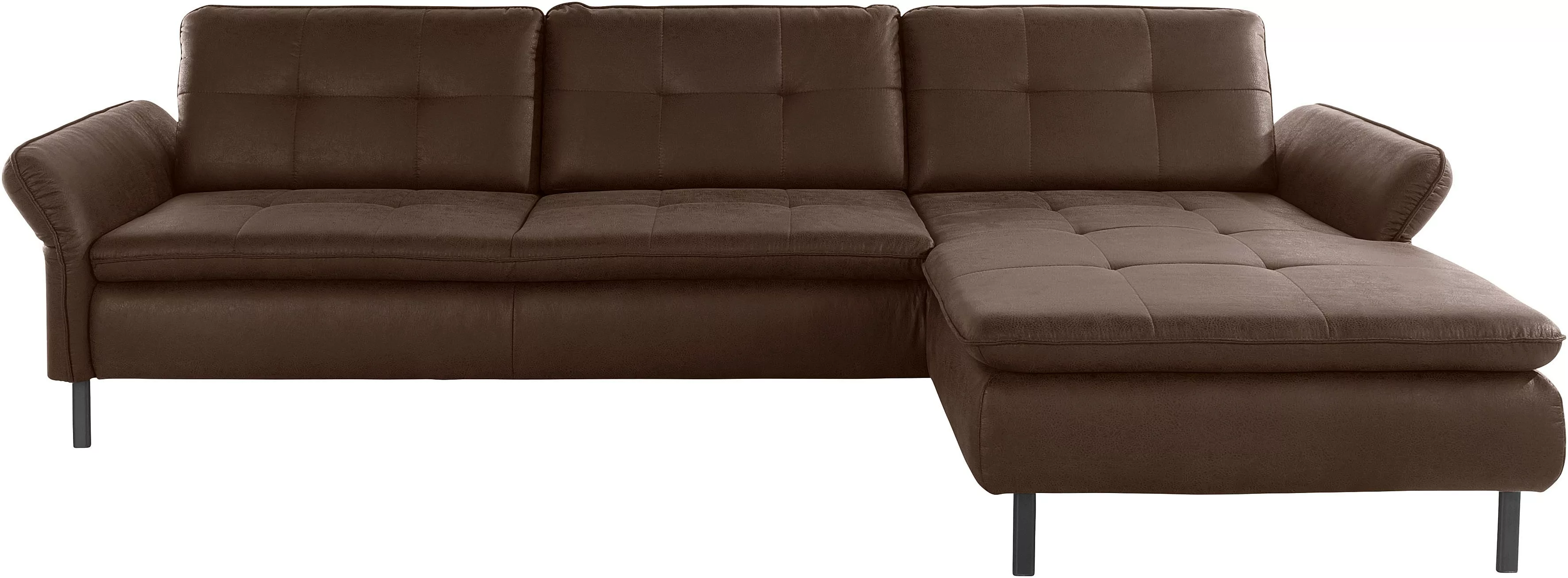 INOSIGN Ecksofa "Birkholm", Armlehnverstellung, auch in Easy Clean Bezug - günstig online kaufen