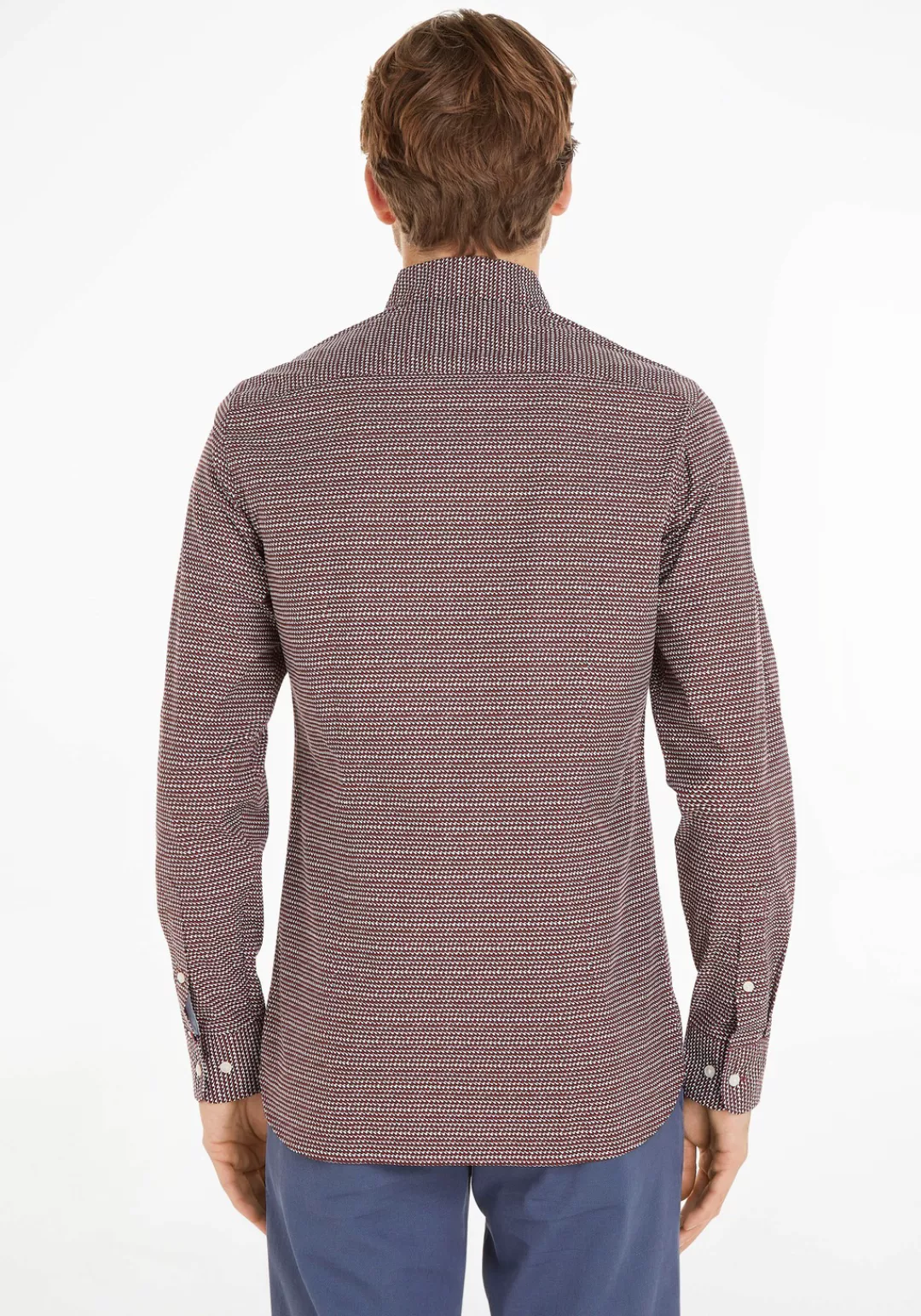 Tommy Hilfiger Langarmhemd SMALL RETRO PRINT SF SHIRT mit Button-down-Krage günstig online kaufen
