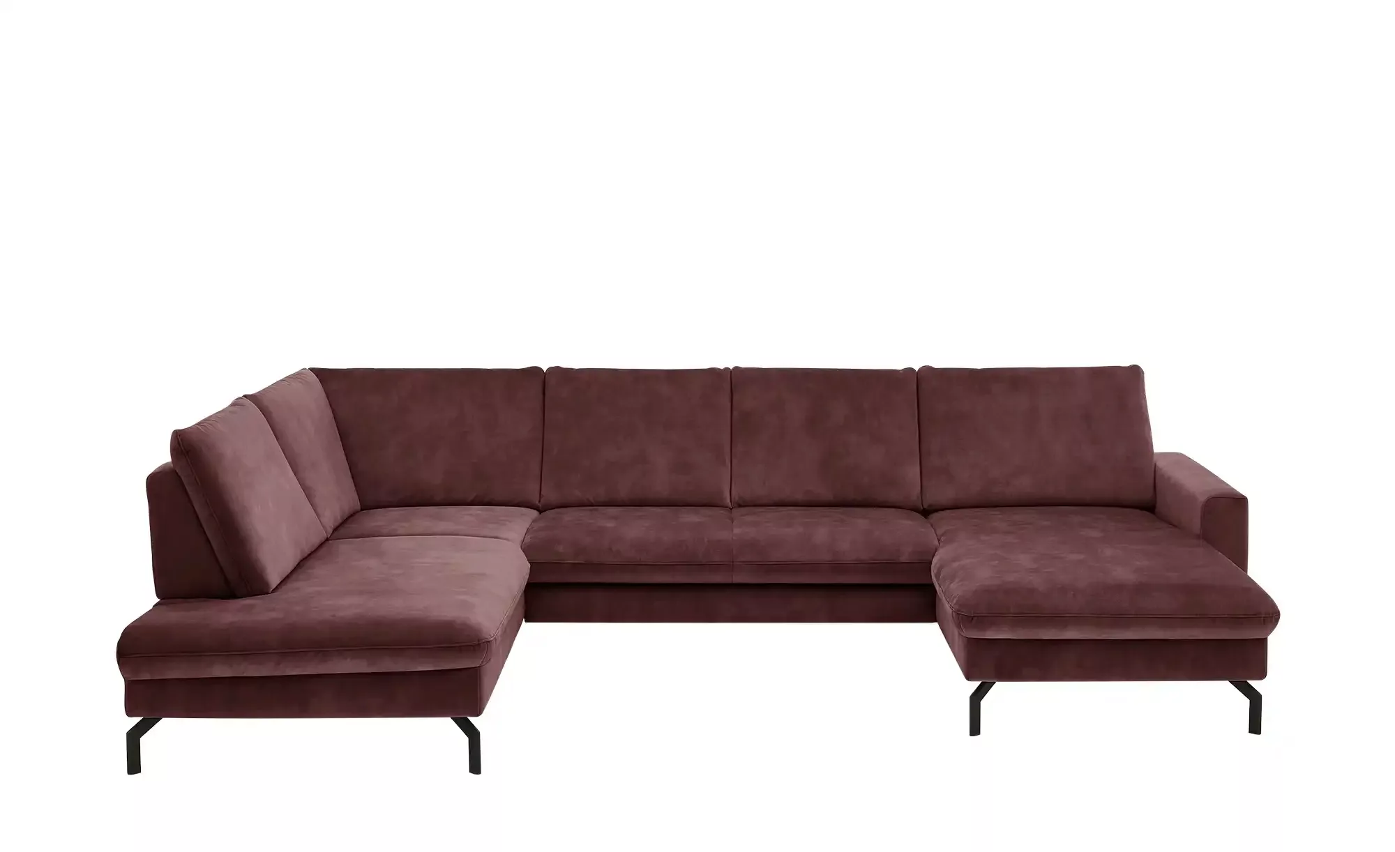 meinSofa Wohnlandschaft aus Mikrofaser Grace ¦ rot ¦ Maße (cm): B: 337 H: 8 günstig online kaufen