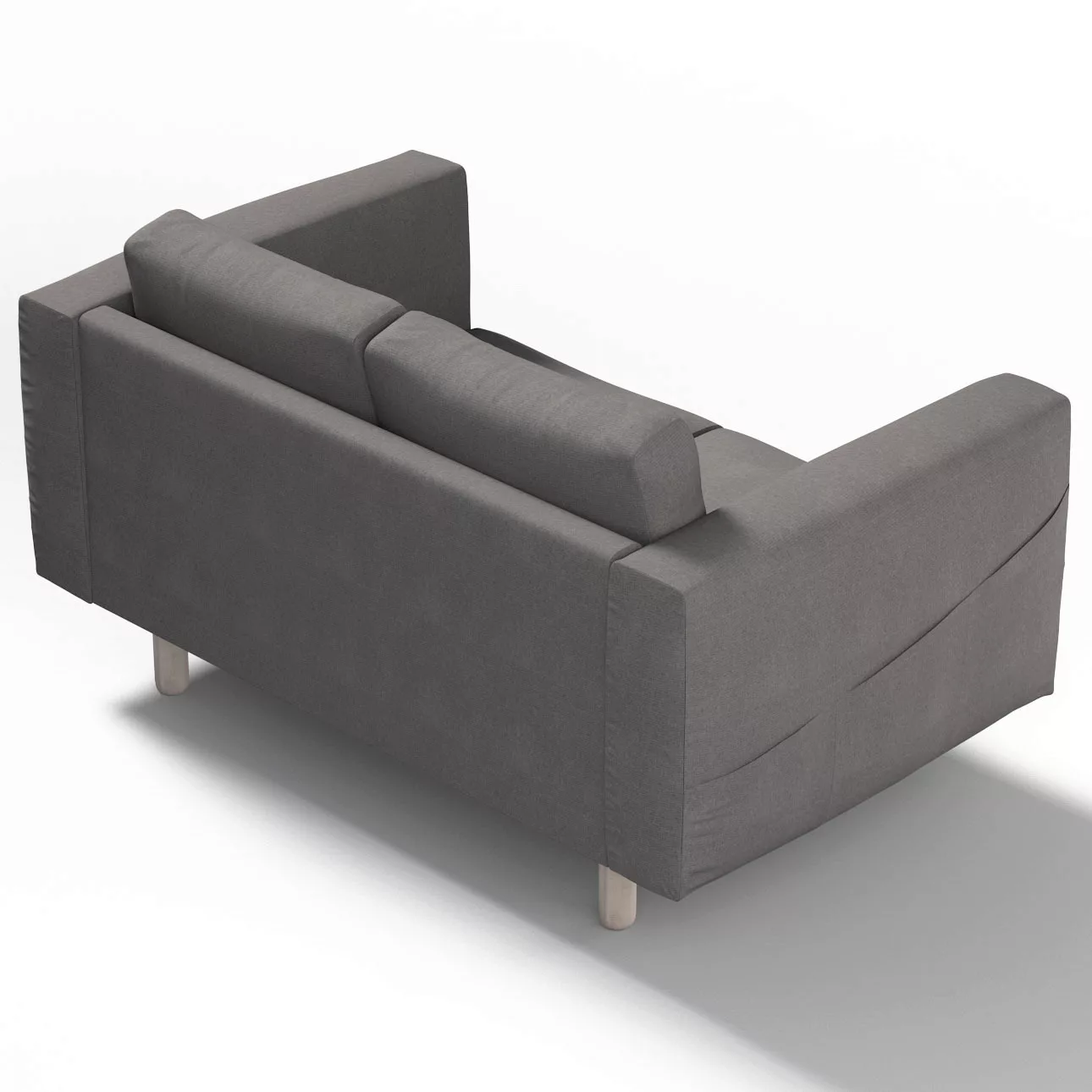 Bezug für Norsborg 2-Sitzer Sofa, dunkelgrau, Norsborg 2-Sitzer Sofabezug, günstig online kaufen