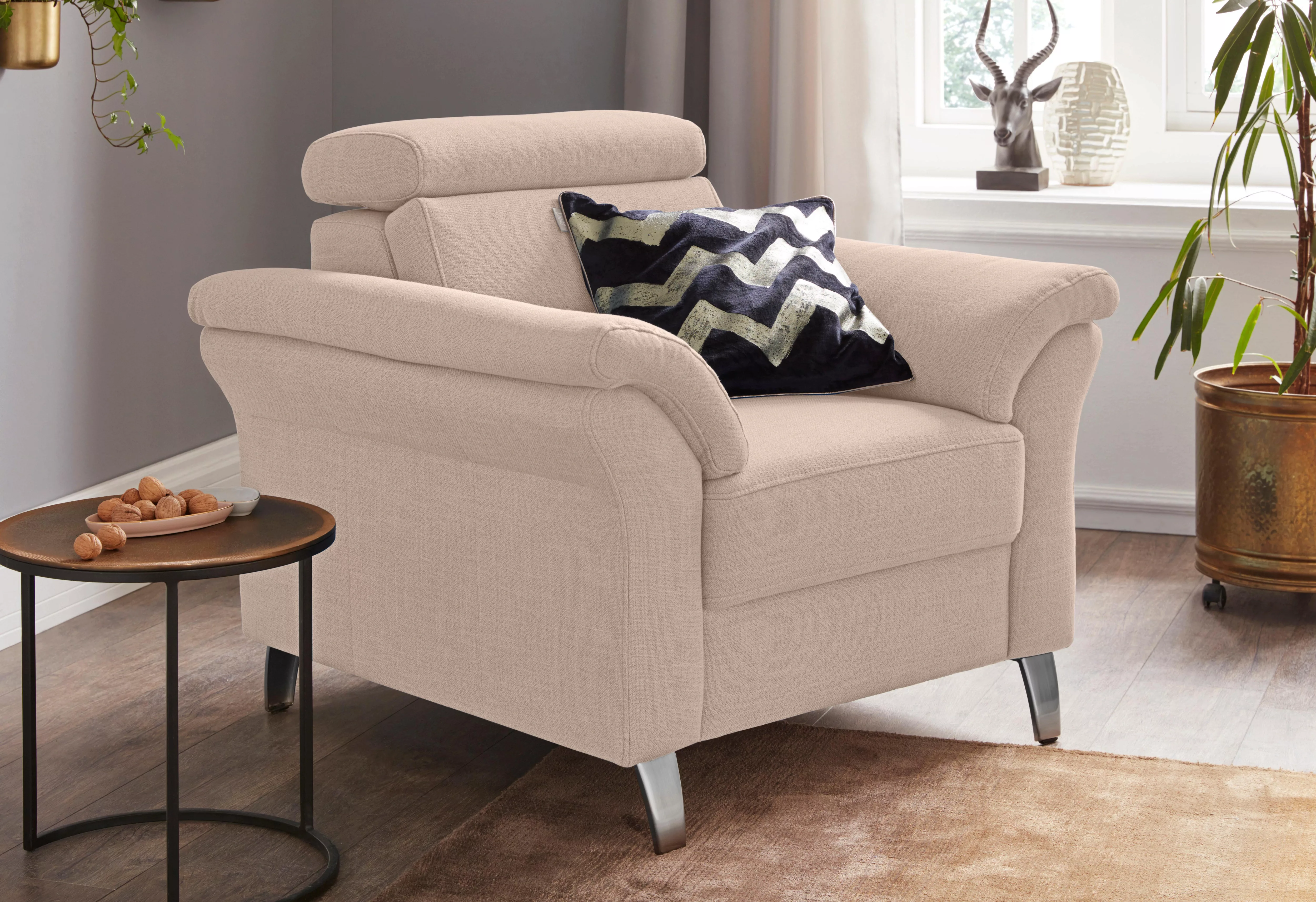 sit&more Sessel "Arngast", inklusive Federkern und Kopfteilverstellung günstig online kaufen
