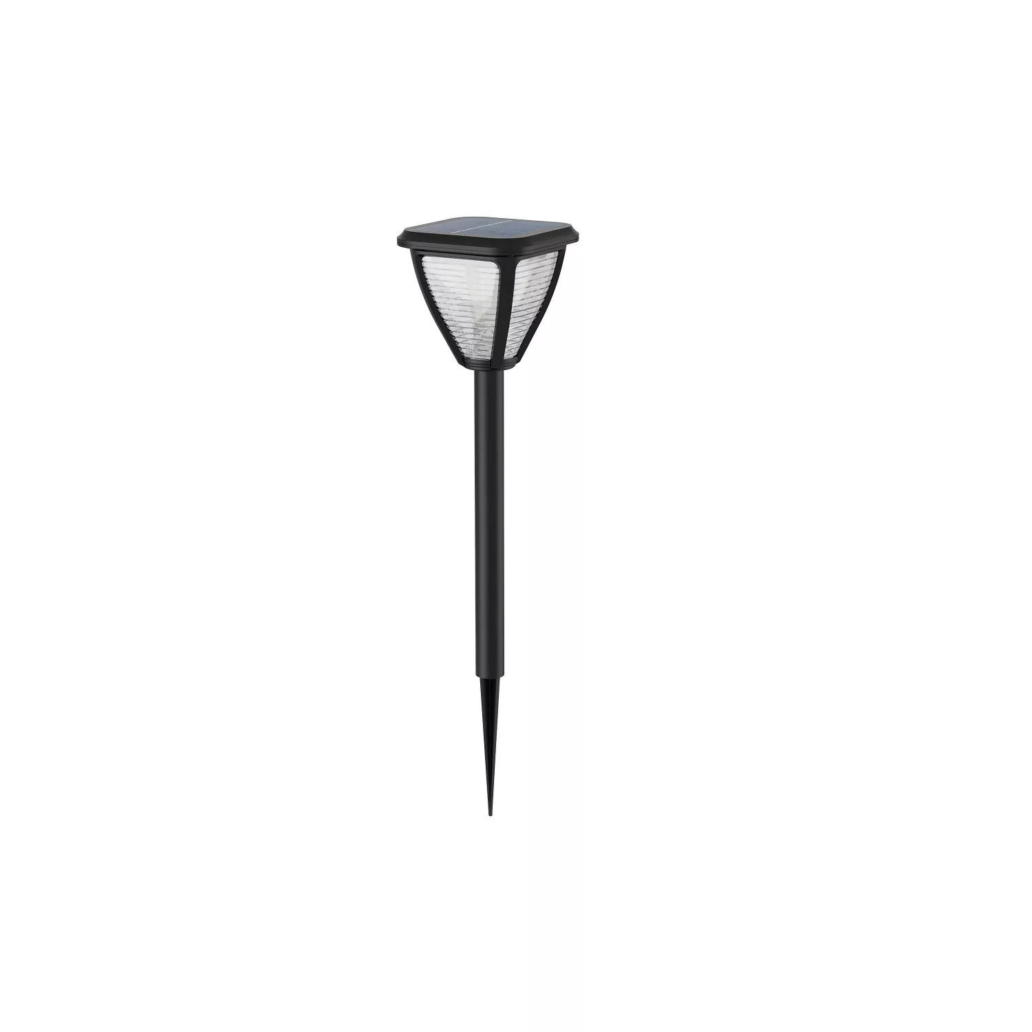 LED Solar Erdspießleuchte Vapora in Schwarz und Transparent 1,5W 200lm IP44 günstig online kaufen
