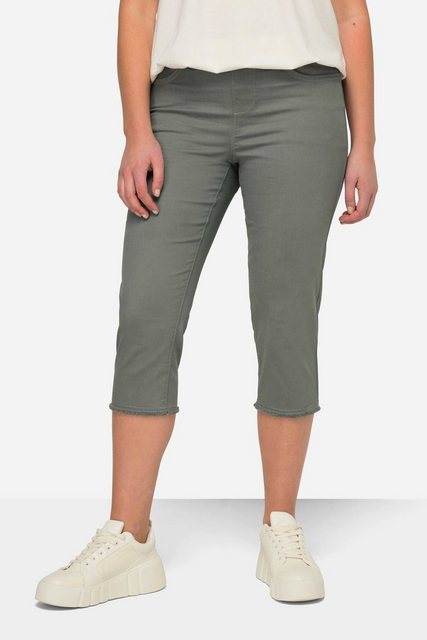 Laurasøn Funktionshose Caprihose Jeggings Fransensaum Elastikbund günstig online kaufen