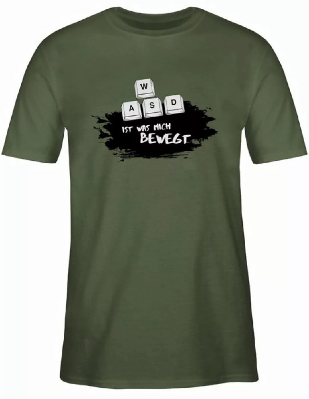 Shirtracer T-Shirt WASD ist was mich bewegt Nerd Geschenke günstig online kaufen