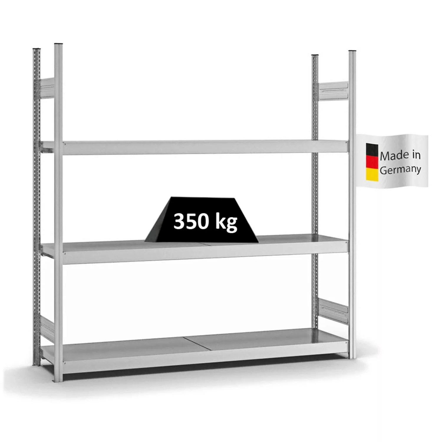 PROREGAL Weitspannregal Stecksystem T-Profil Grundregal HxBxT 200x200x40 cm günstig online kaufen