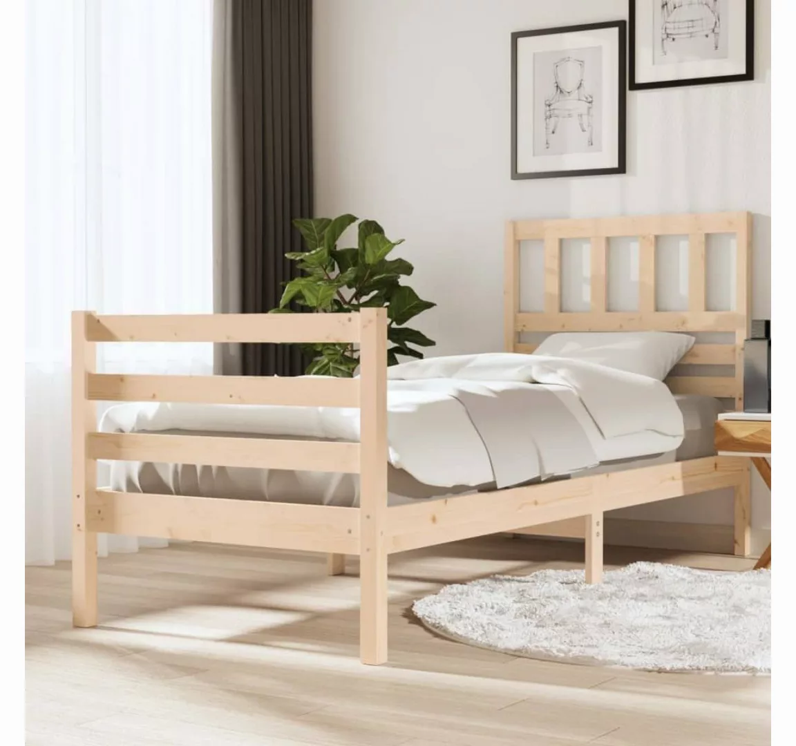 vidaXL Bett Massivholzbett 90x200 cm günstig online kaufen