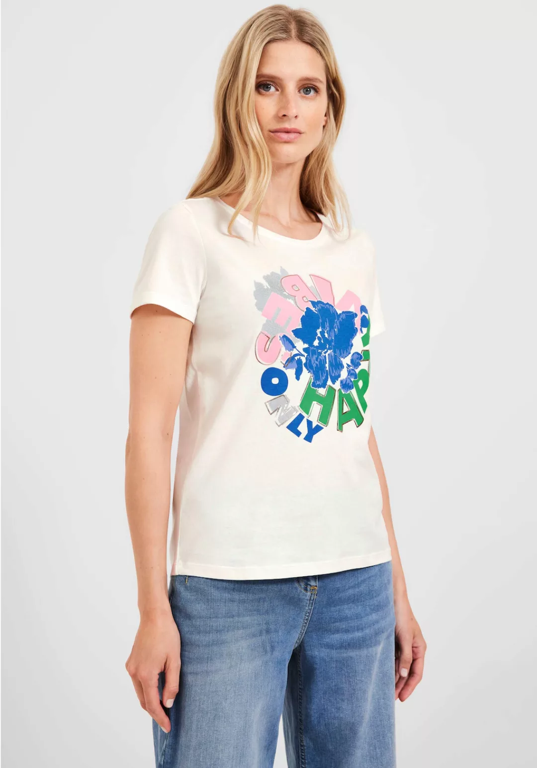 Cecil T-Shirt, Rundhalsausschnitt günstig online kaufen